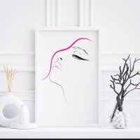 Long lashes eyeliner Lash Extensions Pink Black