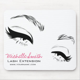 Long lashes Lash Extension Eyeliner branding Mouse Pad