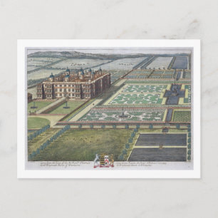Long Leate engraved by Johannes Kip (c.1652-1722) Postcard