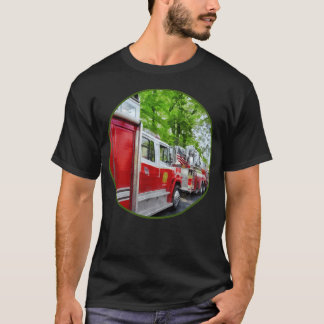 Long Line of Fire design yoga shirt