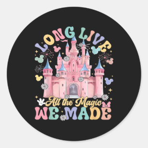 Long Live All The Magic We Made Castle Family Vaca Classic Round Sticker