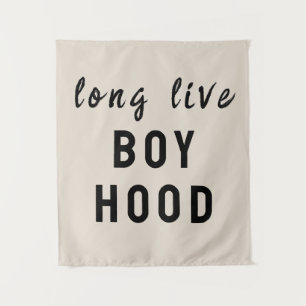 Long Live Boyhood Boy Room Nursery Playroom Wall Tapestry
