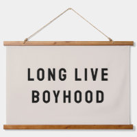 Long Live Boyhood Boy's Room Playroom Nursery Wall