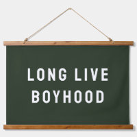 Long Live Boyhood Boy's Room Playroom Nursery Wall