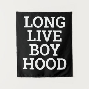 Long Live Boyhood Boy's Room Playroom Nursery Wall Tapestry