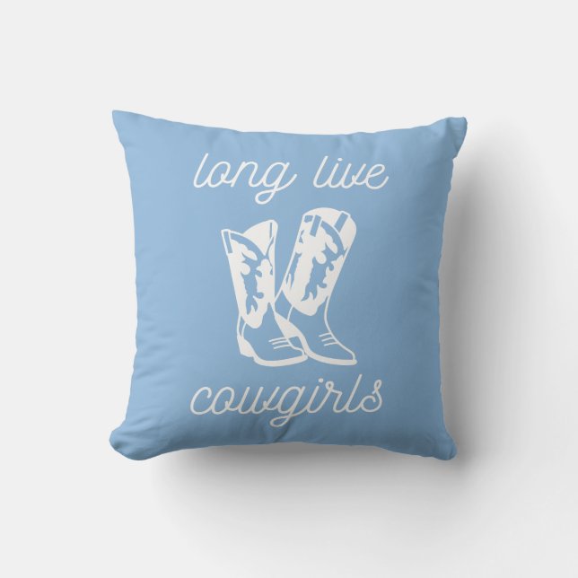 Long Live Cowgirls Blue Coastal Cowgirl Boots  Cushion (Front)