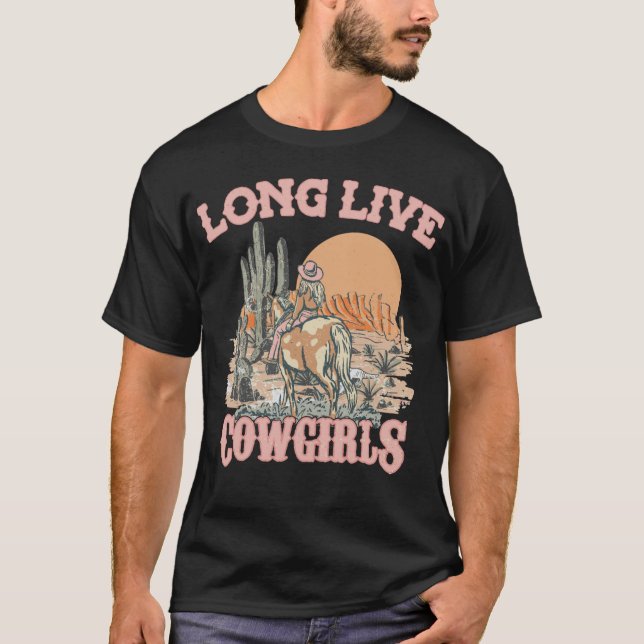 Long Live Cowgirls Crop,Country  T-Shirt (Front)
