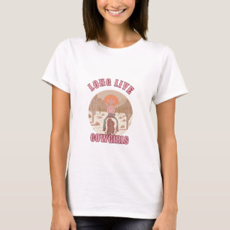  Long live cowgirls - Rodeo Western Cowgirl T-Shirt