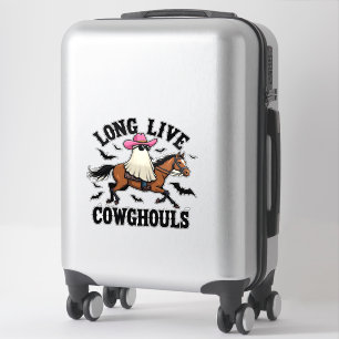 Long Live Ghouls Spooky Halloween Ghost Cowboy