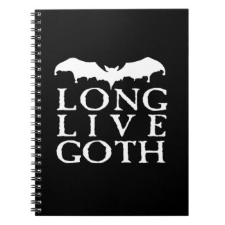 Long Live Goth Vampire Bat Notebook
