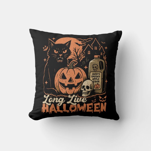 Long Live Halloween Cushion (Front)