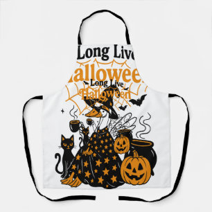 Long Live Halloween Goose Witch Apron