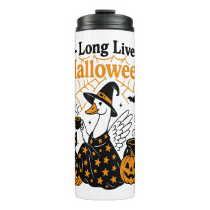 Long Live Halloween Goose Witch Thermal Tumbler