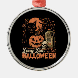 Long Live Halloween Metal Ornament