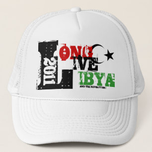 LONG LIVE LIBYA AND THE REVOLUTION 2011 TRUCKER HAT