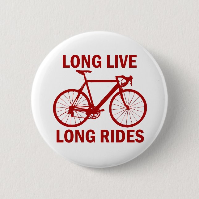Long Live Long Rides 6 Cm Round Badge (Front)