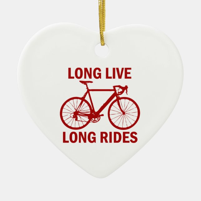 Long Live Long Rides Ceramic Ornament (Front)