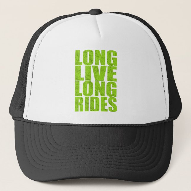 Long Live Long Rides (Topo) Trucker Hat (Front)