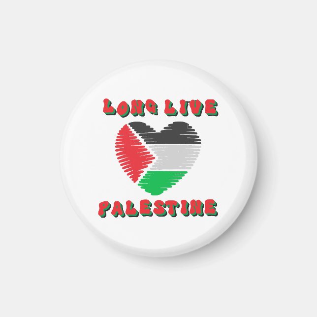 Long Live Palestine Magnet (Front)
