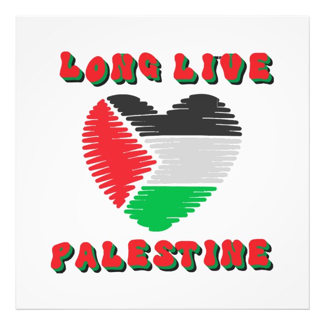 Long Live Palestine Photo Print (Front)