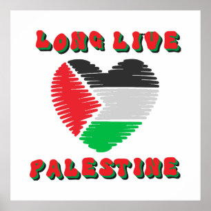 Long Live Palestine Poster