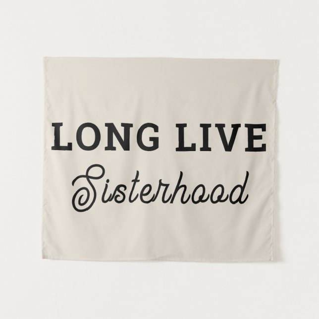 Long Live Sister hood Room Playroom Nursery Wall Tapestry (Front (Horizontal))