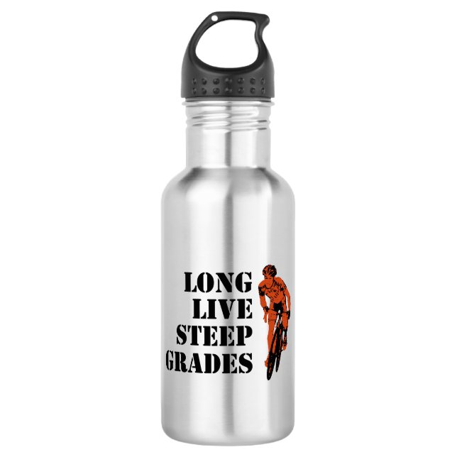 Long Live Steep Grades Cycling 532 Ml Water Bottle (Front)