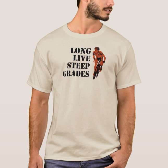 Long Live Steep Grades Cycling T-Shirt (Front)