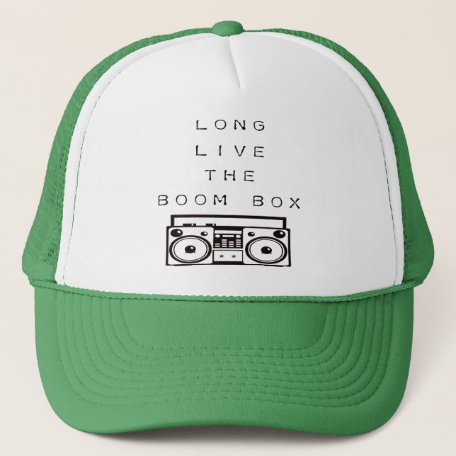 Long Live The Boom Box-Hat Trucker Hat (Front)