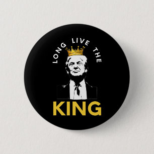 Long Live The King - Crown 6 Cm Round Badge