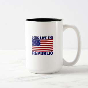 Long Live The Republic Two-Tone Coffee Mug