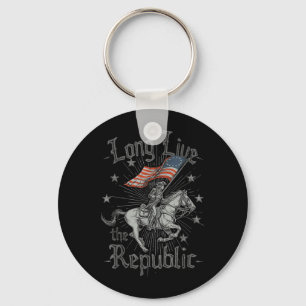 Long Live The Republic US Key Ring