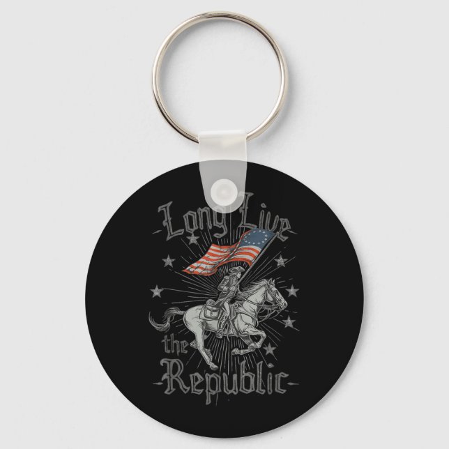 Long Live The Republic US Key Ring (Front)