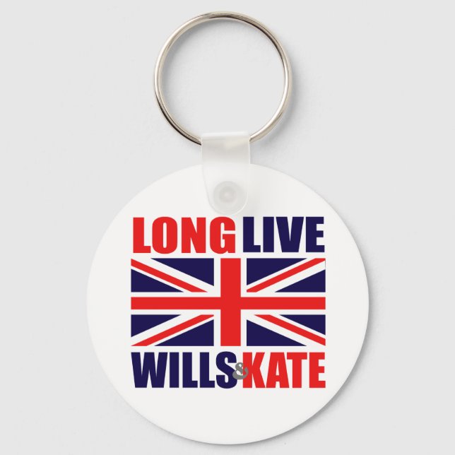 Long Live Wills & Kate Key Ring (Front)