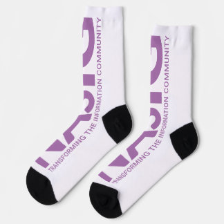 Long logo purple socks