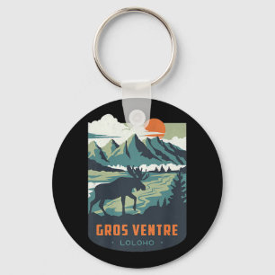 Long Long Honeymoon LOLOHO Gros Ventre Wilderness Key Ring