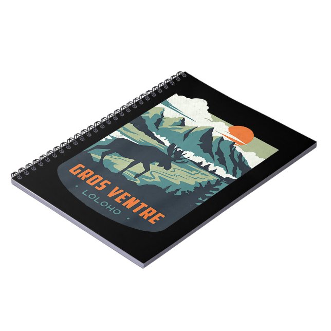 Long Long Honeymoon LOLOHO Gros Ventre Wilderness Notebook (Left Side)