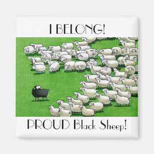 Long Lost Lamb: Proud Black Sheep Magnet
