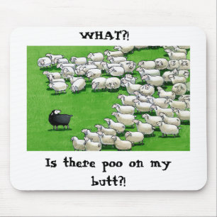 Long Lost Lamb: Sticky Butt Mousepad