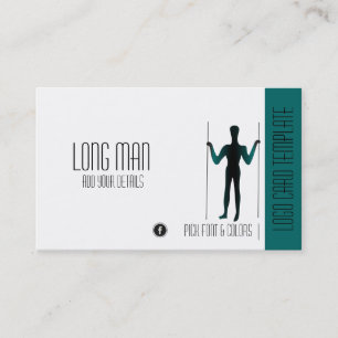 Long Man Giant Geoglyph Symbol Logo Business Card