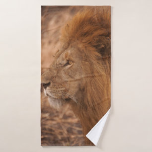 LONG-MANED LION BATH TOWEL