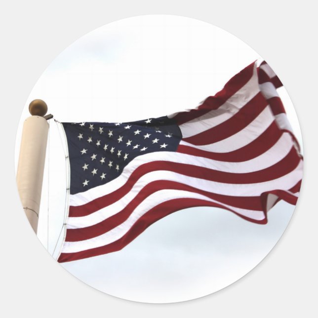 Long May It Wave (4) Classic Round Sticker (Front)