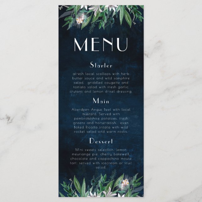 Long menu 4x9 Template 9, (Front)