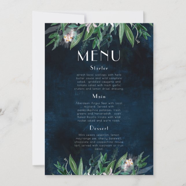 Long menu 4x9 Template 9, (Front)