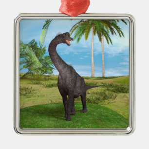 Long Neck Dinosaur Jungle Adventure Metal Tree Decoration