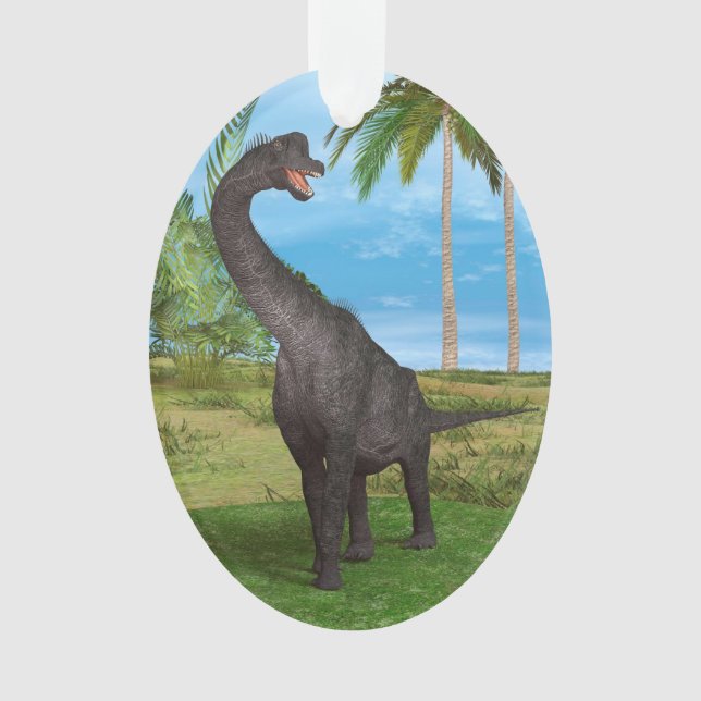 Long Neck Dinosaur Jungle Adventure Ornament (Front)