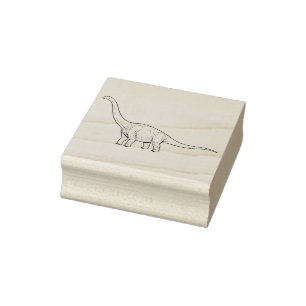 Long-Necked Brachiosaurus Gentle Giant Design Rubber Stamp