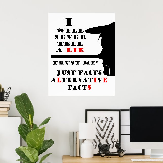Long Nose Alternative Facts Value Poster Paper (Home Office)