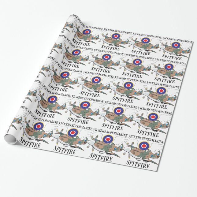 long nose spitfire wrapping paper (Unrolled)