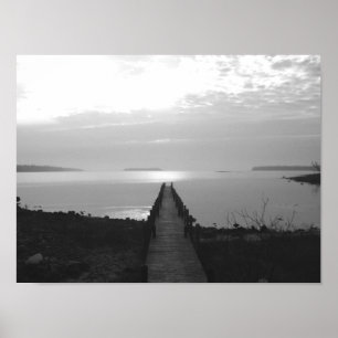 Long Old Dock Poster